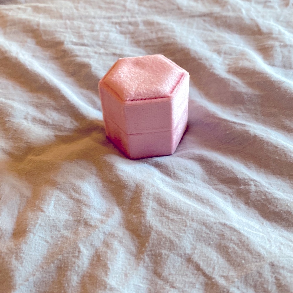 Pink wedding Ring Bearer box